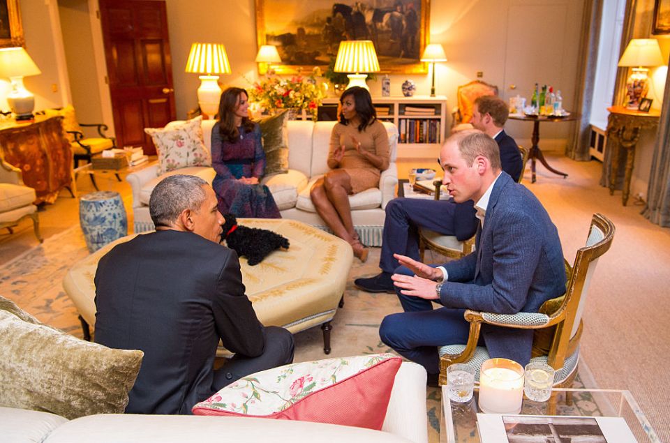 The Duke and Duchess hosted the Obamas in 2016 