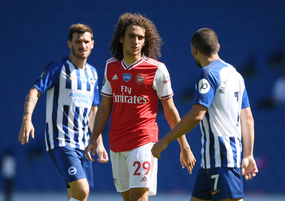 Matteo Guendouzi has been made to train alone since his altercation with Neal Maupay