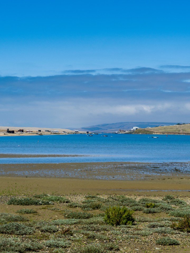 Fleet Lagoon’s waters are tidal and the views are beautiful