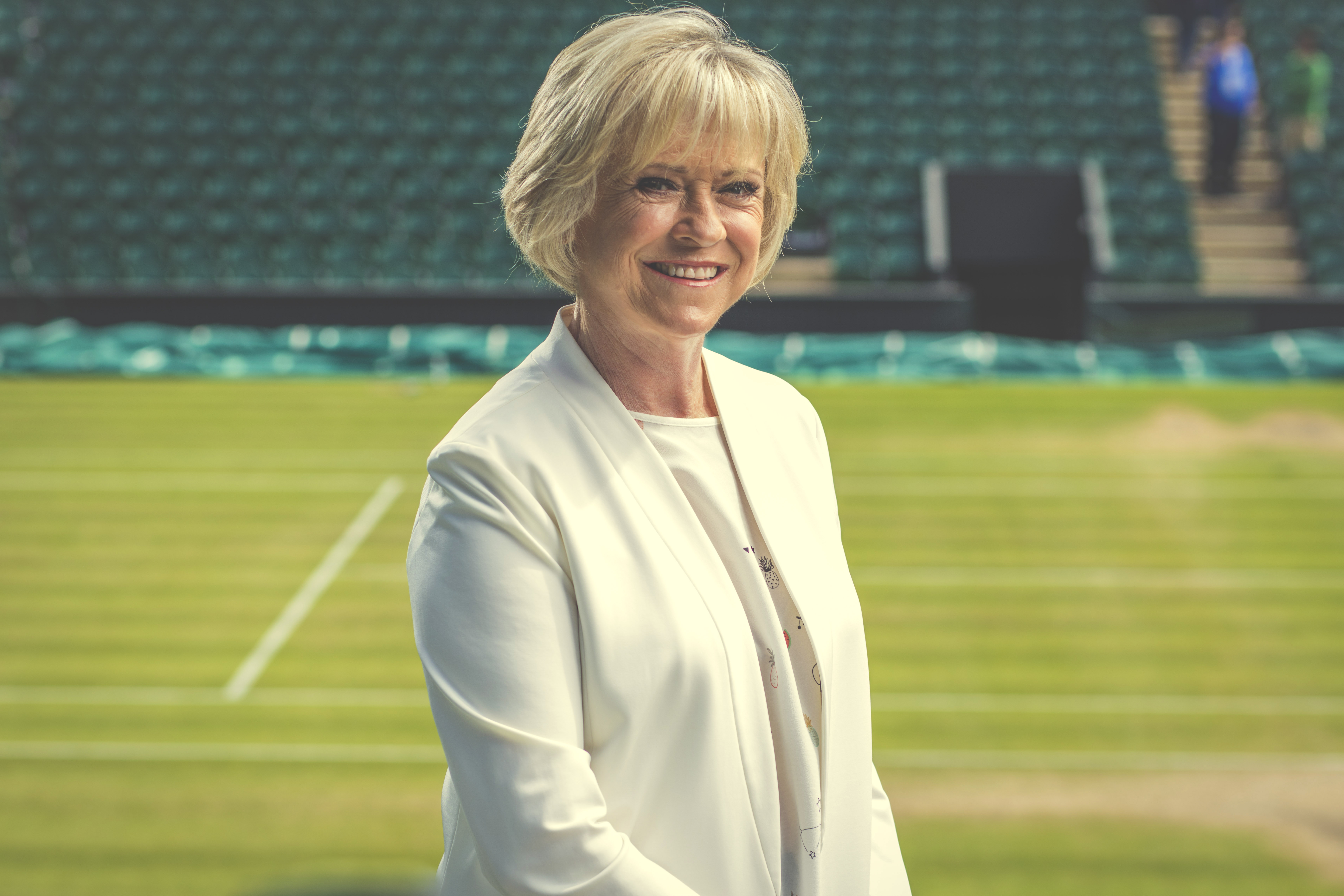 Sue Barker is recognised for her service in sport, broadcasting and charity