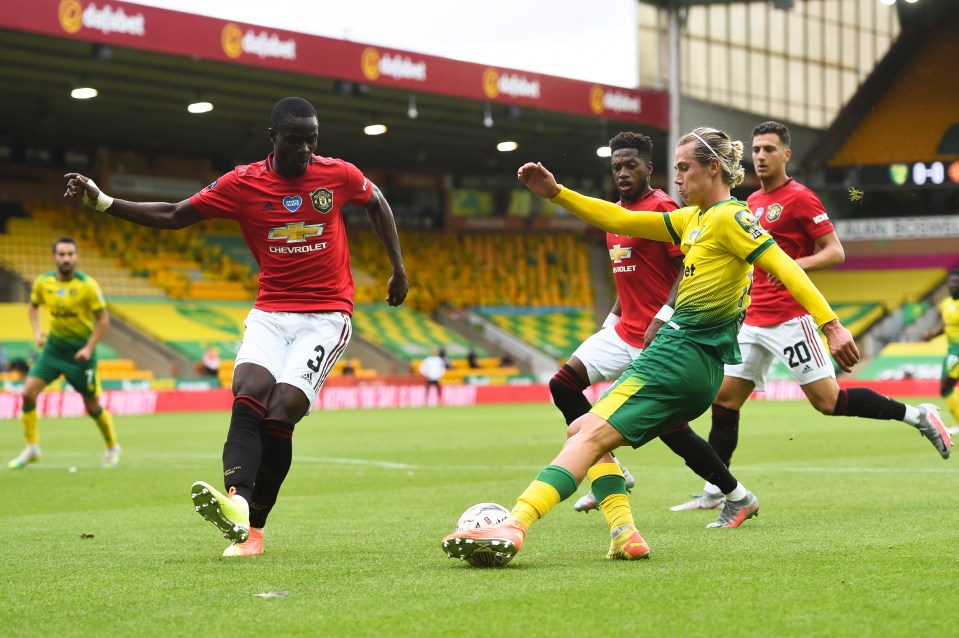  Bailly started the nervy, extra-time FA Cup win over Norwich