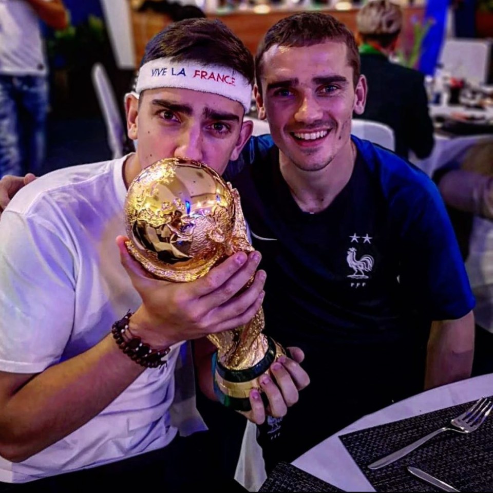  Theo Griezmann posted this image as a timely reminder of his brother's talents