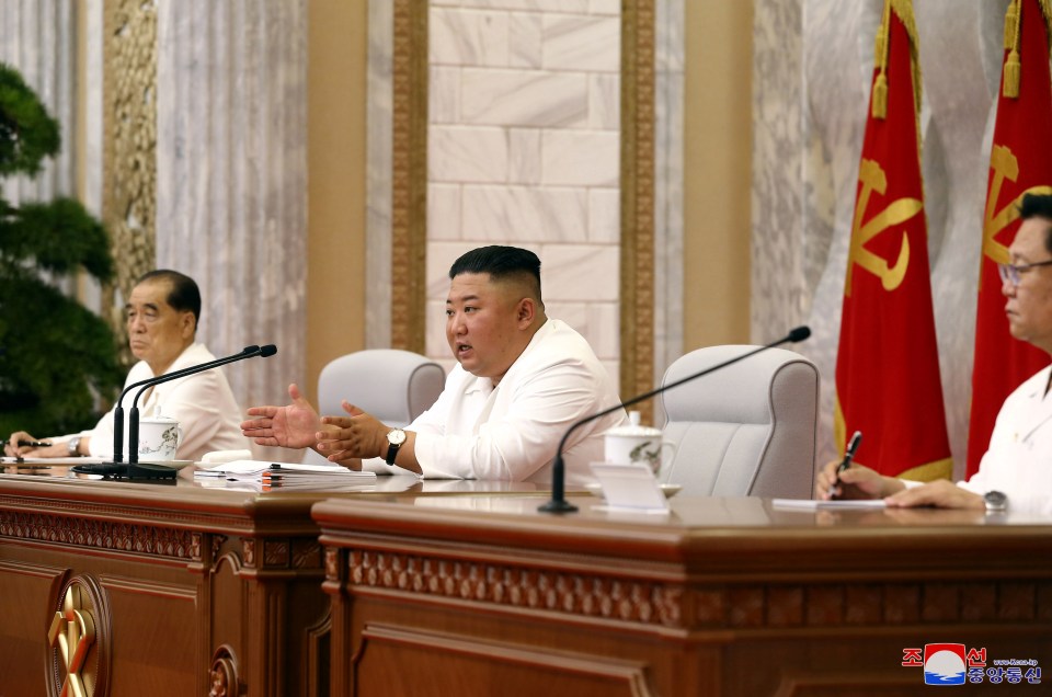 Kim Jong-un spoke to officials in North Korea, warning against dropping their guard in the fights against coronavirus