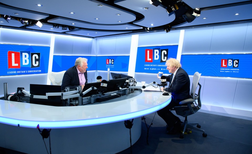 The Prime Minister appeared on an LBC phone in this morning