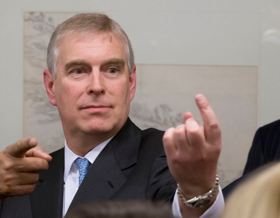 Prince Andrew was allegedly a passenger on the plane