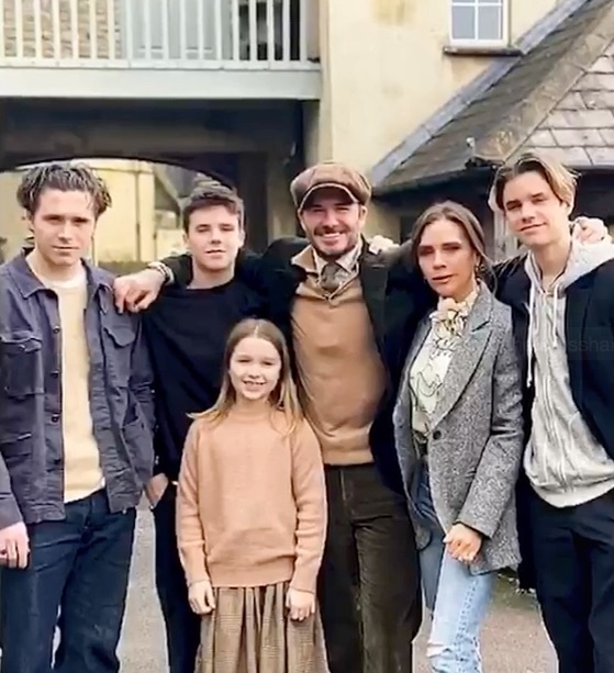 The Beckham family 