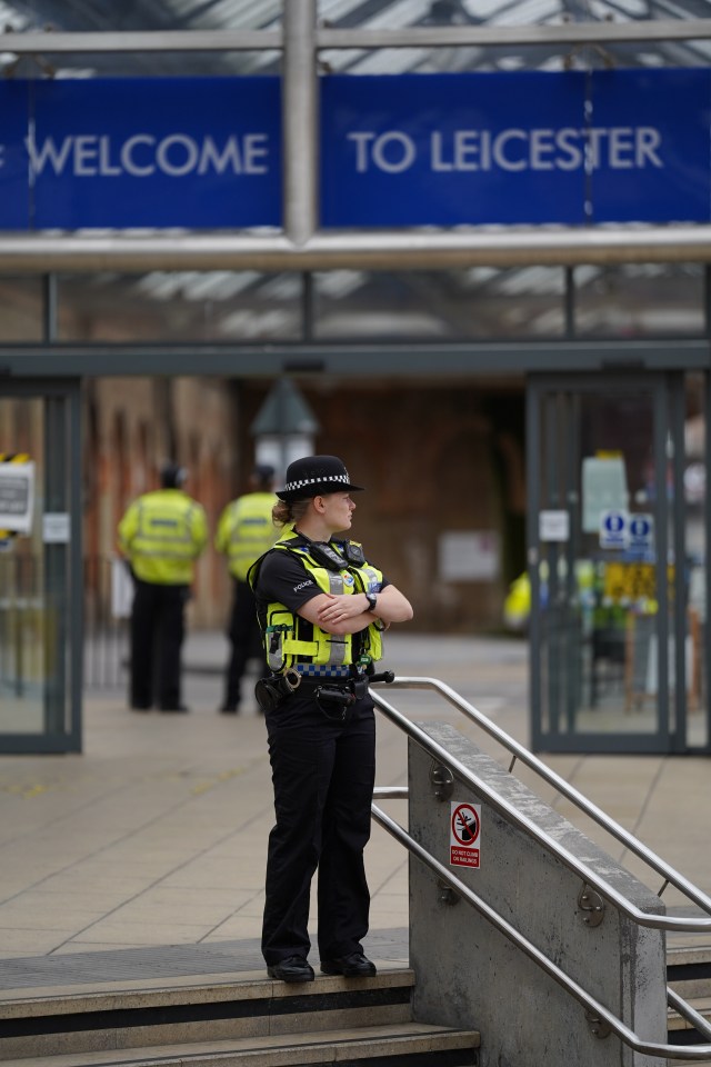 Police at train stations trying to encourage people to stay home