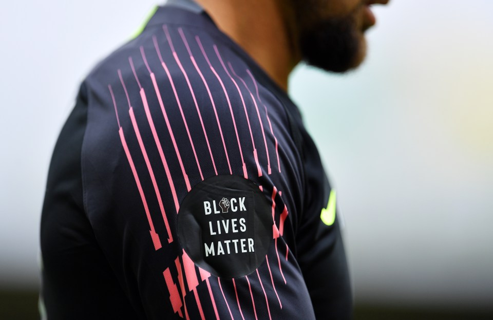 Black Lives Matter logos have been a frequent fixture at all matches in recent weeks