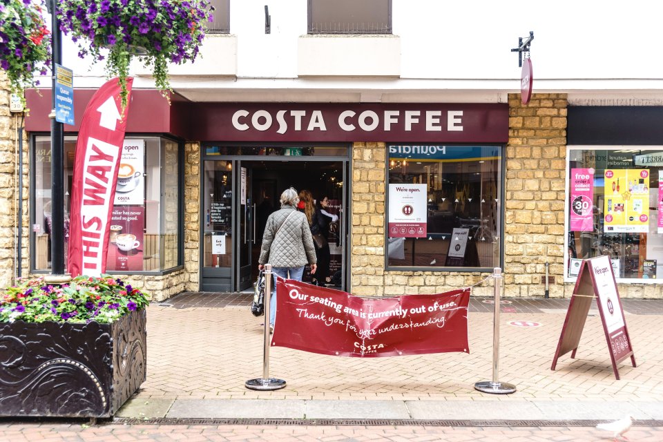 Costa is preparing to open 2,000 more branches