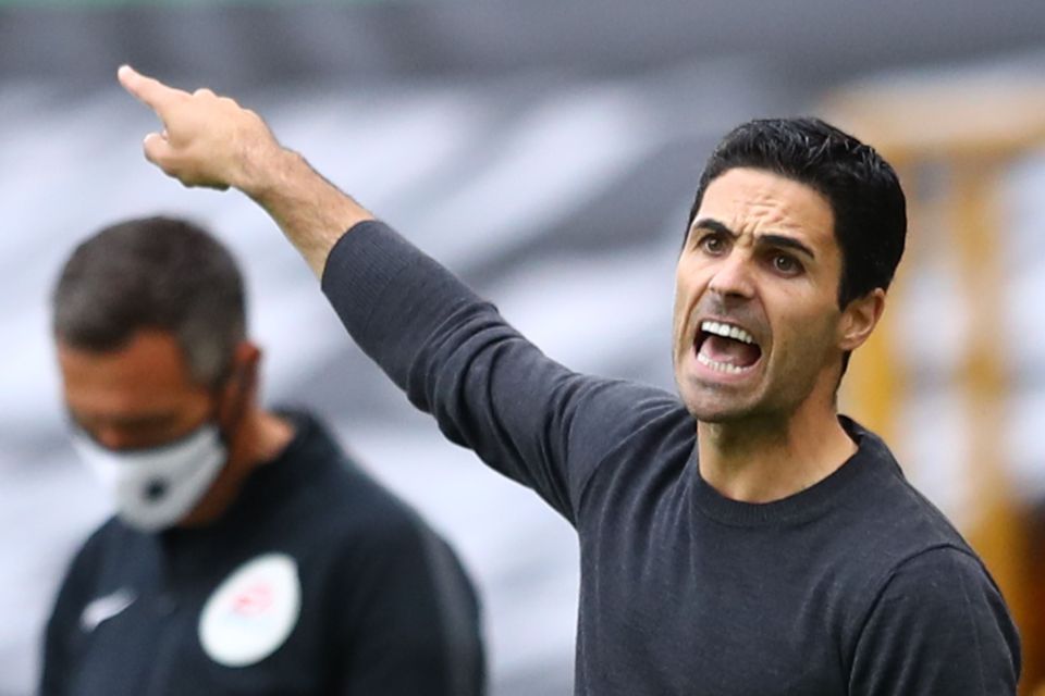 Mikel Arteta's side are now just three points behind Wolves in the table