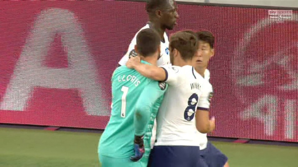  Son looked terrified as a raging Lloris went after him