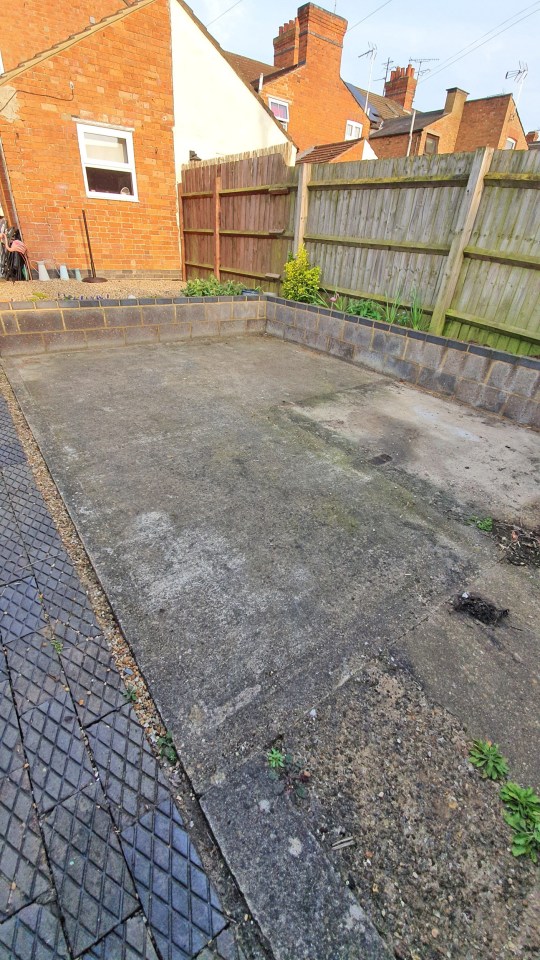 The 29-year-old hated the concrete garden she inherited when buying her house last year