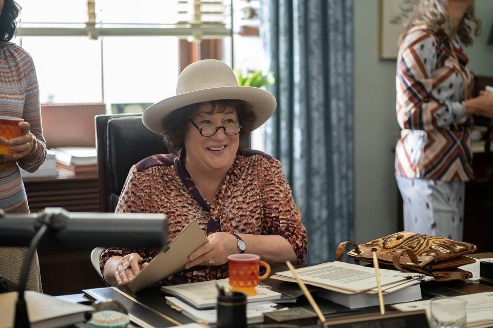 Margo Martindale is Bella Abzug, a social activist and leader of the Women’s Movement