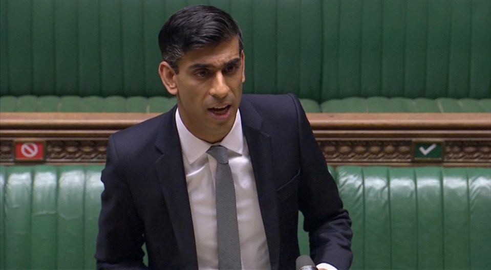 Chancellor Rishi Sunak announcing his £30billion plan for the economy