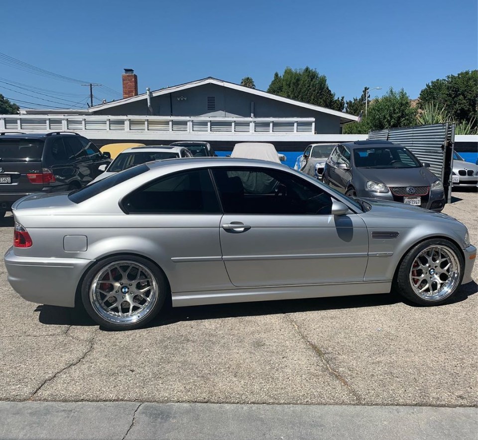 Rogan jazzed up his BMW M3 with some Avant Garde Wheels