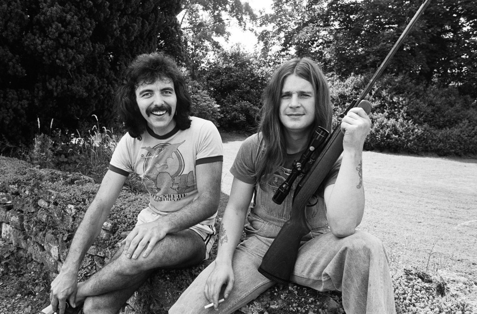 Black Sabbath members Tommy Iommi and Ozzy Osbourne in the Wye Valley - the band took a huge amount of drugs while working at Rockfield