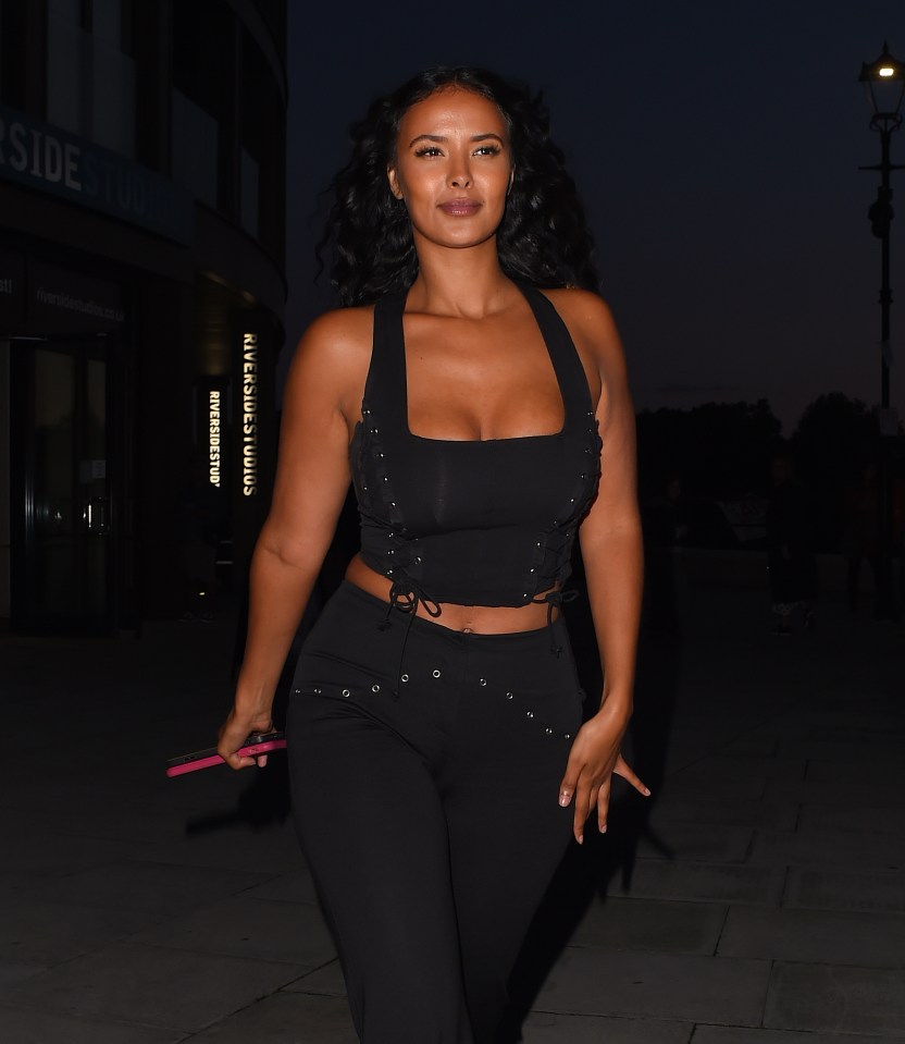 Maya Jama looked fabulous as she entered the Sexy Fish restaurant in Mayfair