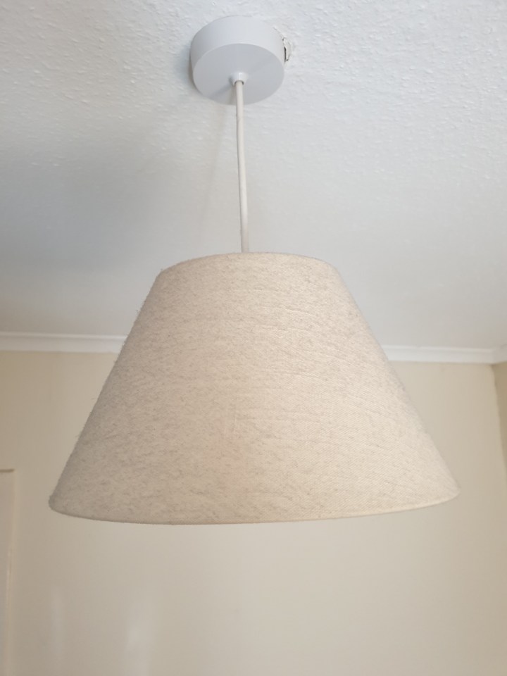 Use parcel tape to pick up the toughest bits of dirt on your lampshade