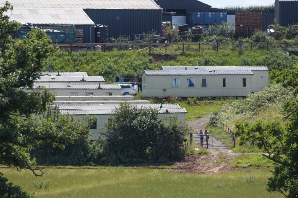 Staff have been living in mobile homes on the site