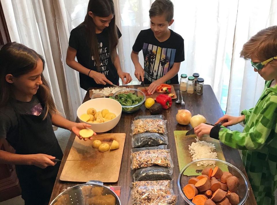 Nadya says she and 13 of her children are all vegan