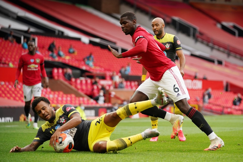 Paul Pogba had a night of ups and downs