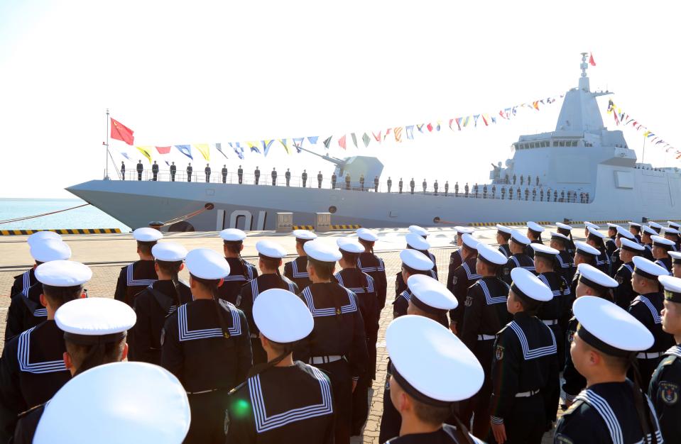 China's first Type 055 guided-missile destroyer Nanchang