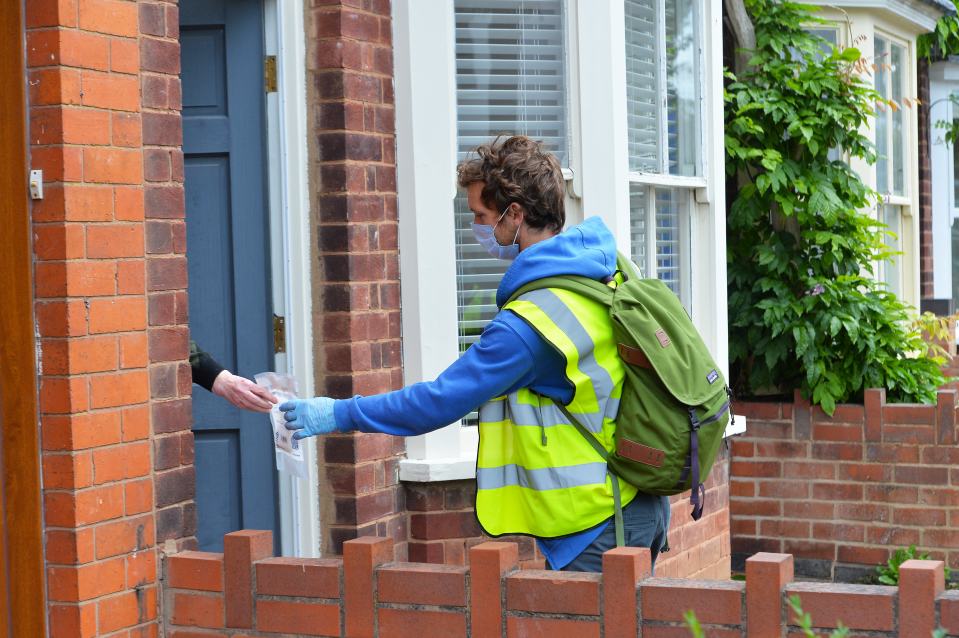 Door to door coronavirus testing is carried out in Knighton, Leicester 