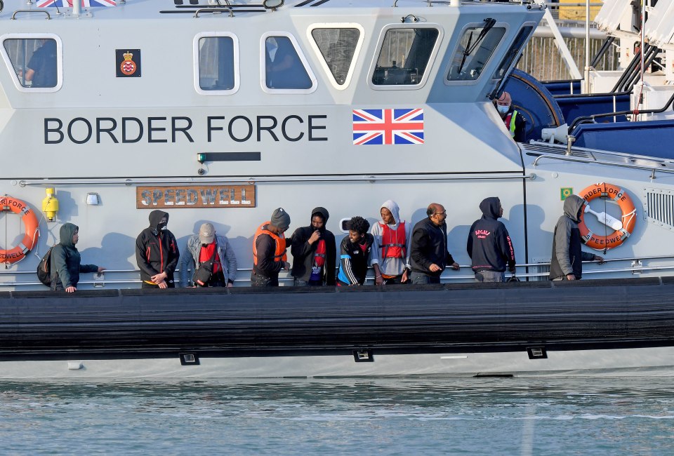 Several dozen migrants tried to make the crossing today