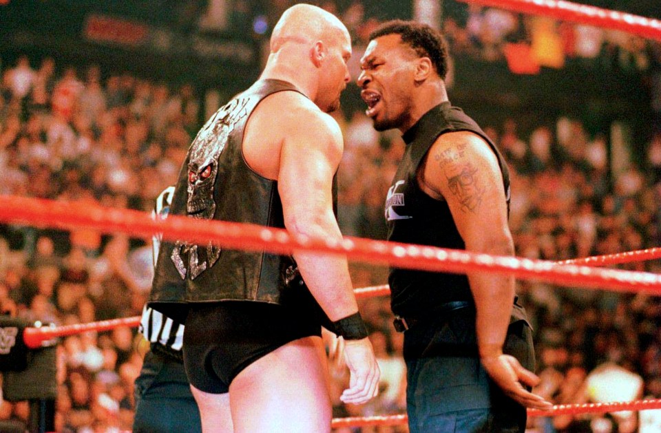 Tyson was guest 'enforcer' during WrestleMania 14 between Stone Cold Steve Austin and Shawn Michaels in 1998