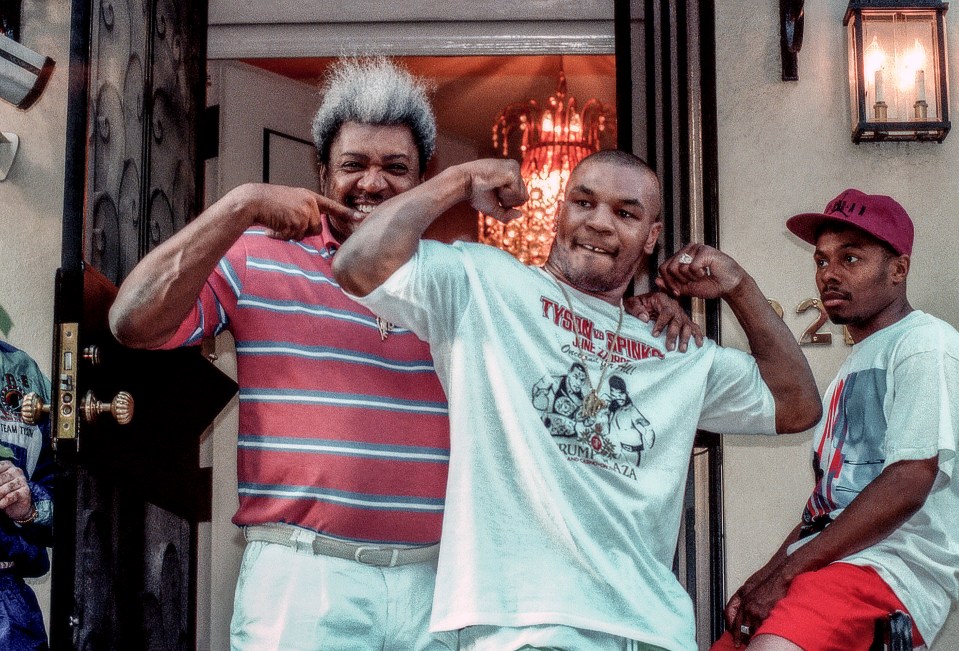 Mike Tyson pictured with famous promoter Don King in 1991