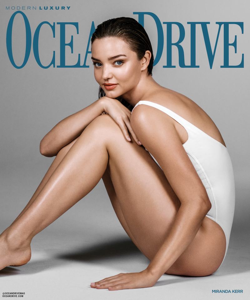 Miranda Kerr, 37, appears on the cover of Modern Luxury’s Ocean Drive magazine