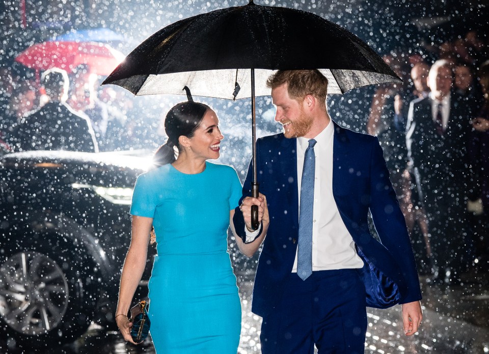 The couple pictured in March this year just before they quit the Royal Family