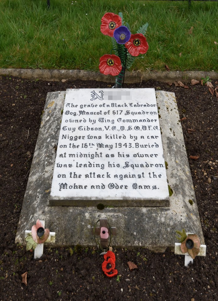 The dog's grave before the name change