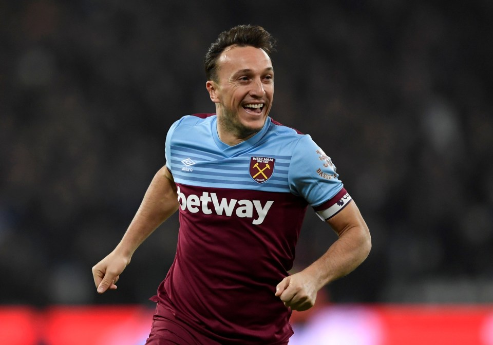 Mark Noble clocked up 500 appearances for West Ham on Friday night