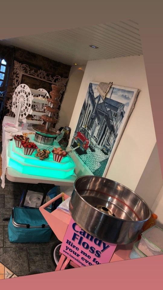 Prince Tyson Fury II had a candy floss and chocolate fondue machine at his party