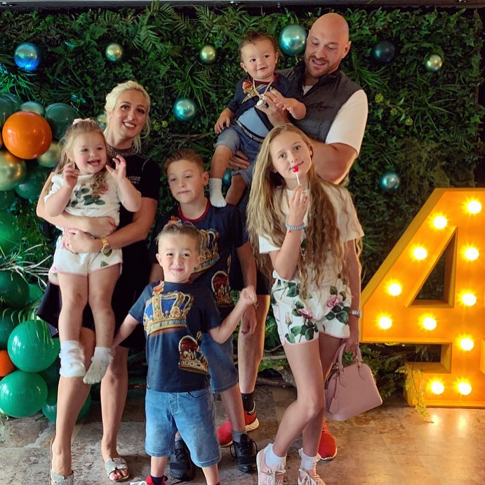 Prince Tyson Fury II celebrated his fourth birthday with family