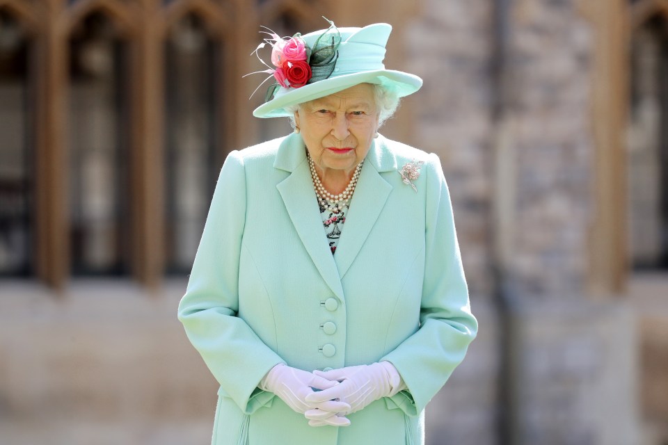 The Queen at Princess Beatrice's wedding today