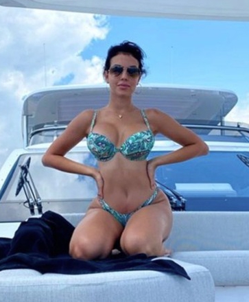 The 26-year-old posed on board a luxury yacht this week