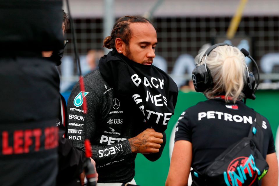 Lewis Hamilton has slammed some F1 drivers for failing to support his anti-racism message