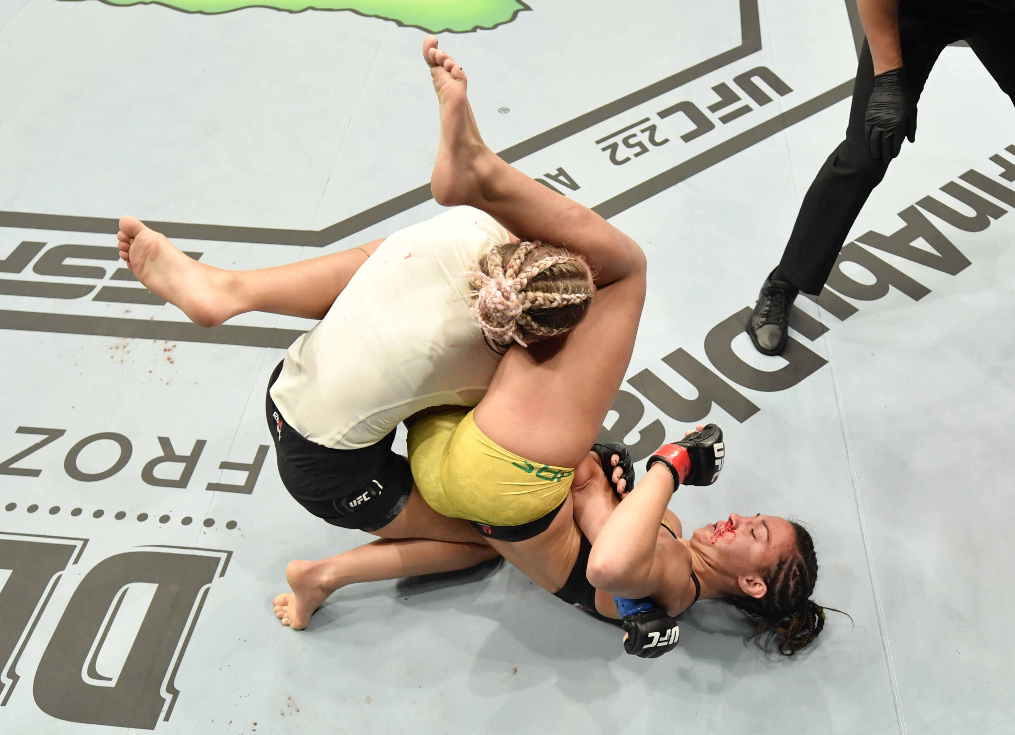 VanZant tapped out to an armbar her final UFC fight