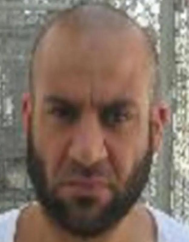 Mawla pictured during his time in a US prison in Iraq