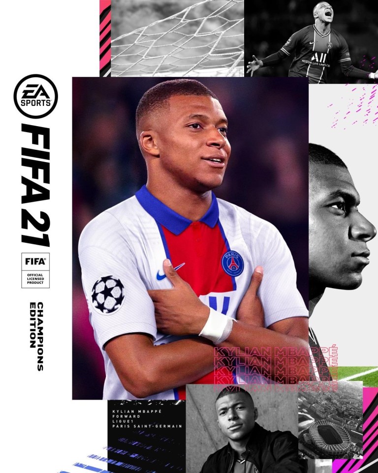 Mbappe will also feature on the cover of the Champions Edition of the game