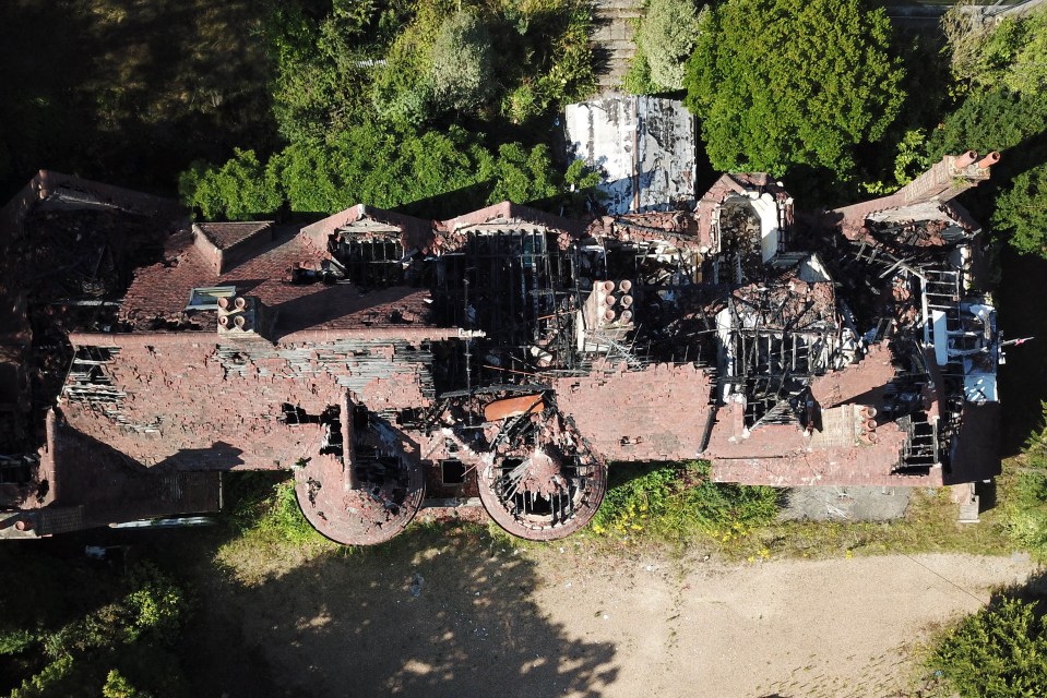 The mansion is still sitting derelict after the June 2019 blaze