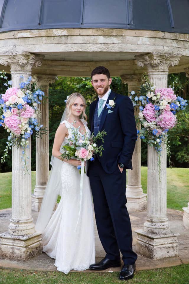 Pc Harper and Lissie on their wedding day