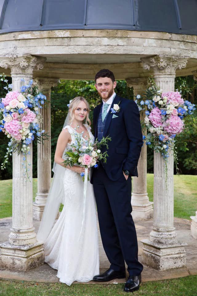 Lissie Harper and PC Harper pictured on their wedding day