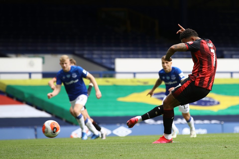 Josh King kept his cool as he slotted home a spot-kick