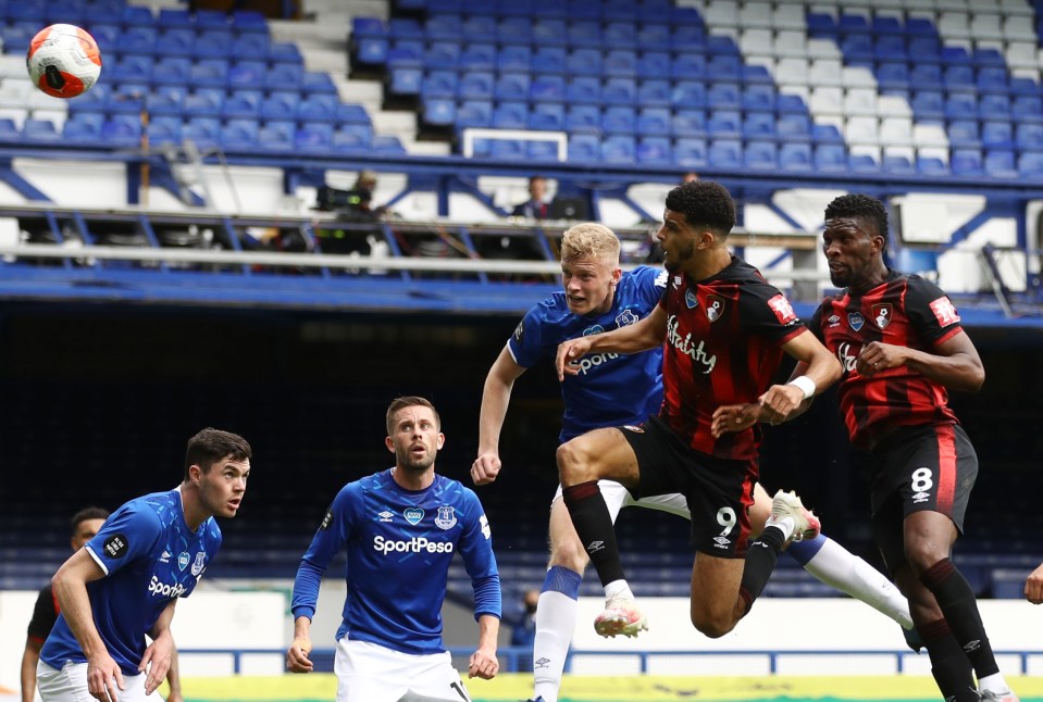 Dominic Solanke rose brilliantly to restore Bournemouth's lead