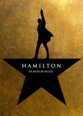 The poster for the Broadway smash musical charting the life of Alexander Hamilton