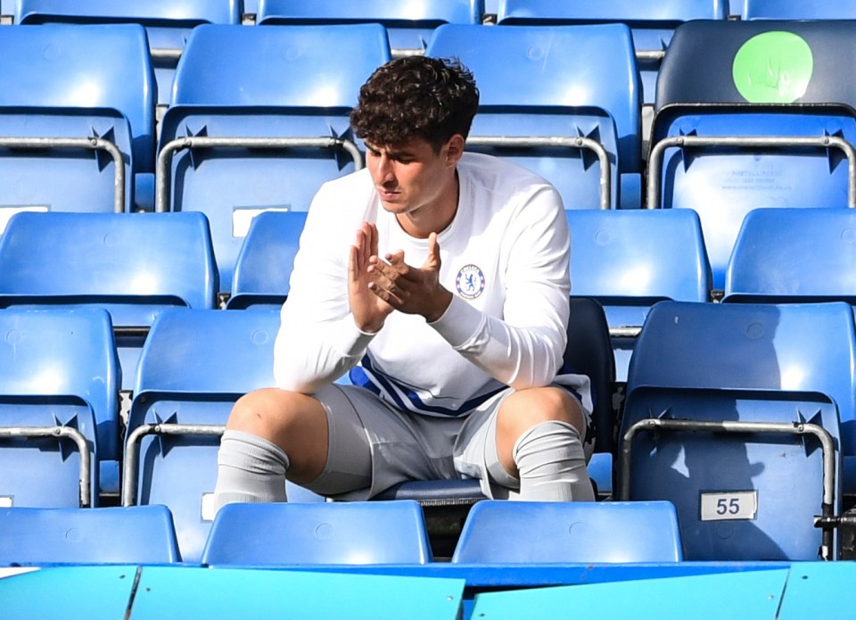 Kepa was left on the bench for yesterday's crunch clash with Wolves