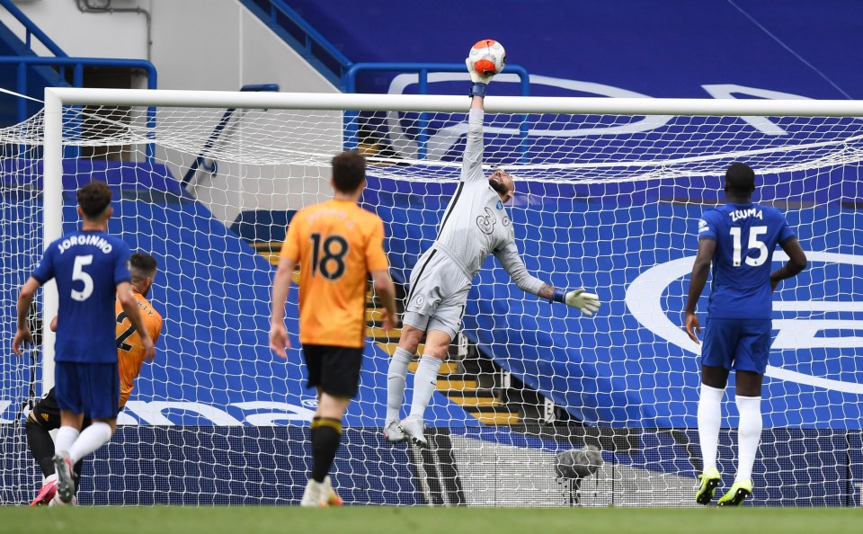 Willy Caballero kept a clean sheet in the huge win over Wolves